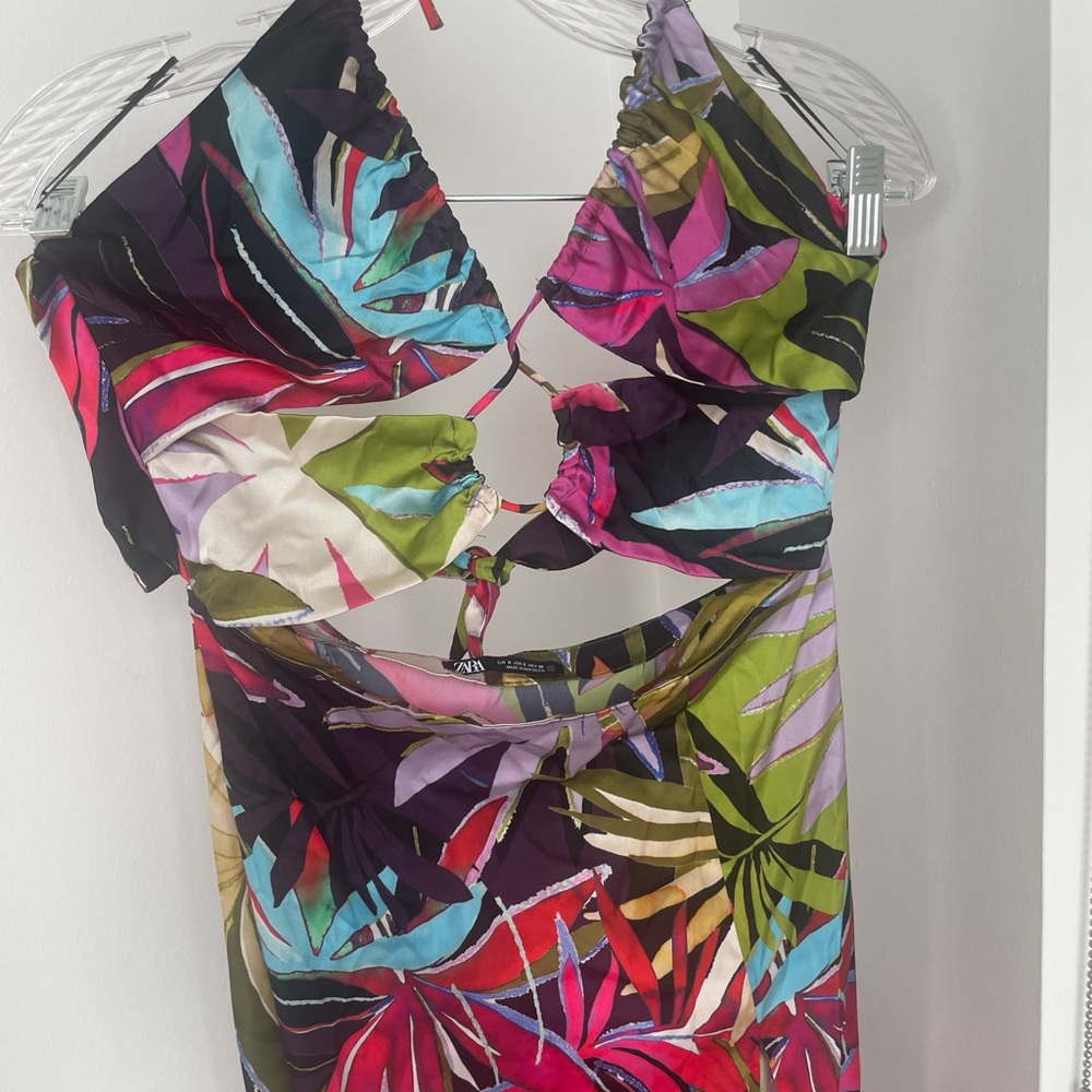 Zara sexy cut out maxi dress. Summer vacation.